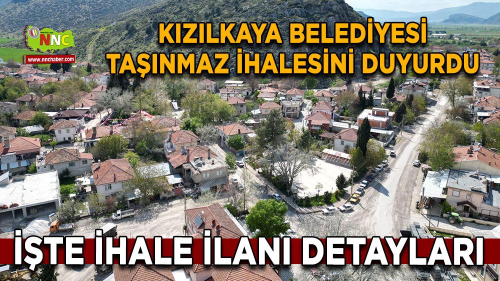 Kızılkaya Belediyesi taşınmaz ihalesini duyurdu İşte ihale ilanı detayları