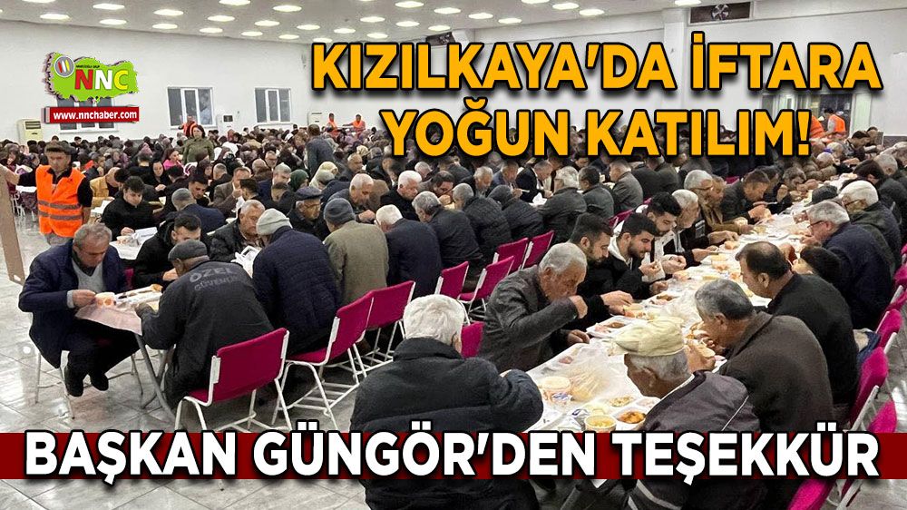 Kızılkaya'da iftara yoğun katılım! Başkan Güngör'den teşekkür