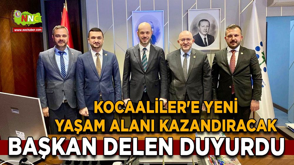 Kocaaliler'e yeni yaşam alanı kazandıracak Başkan İlyas Delen duyurdu