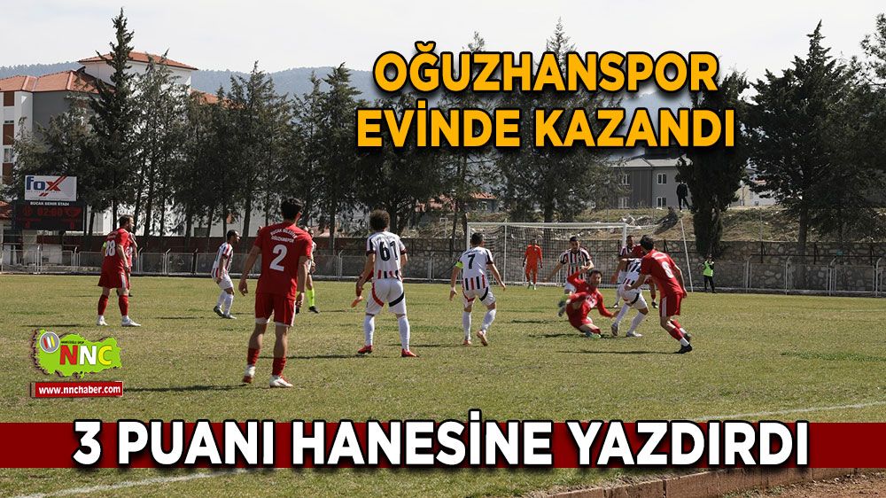 Oğuzhanspor evinde kazandı 3 puanı hanesine yazdırdı