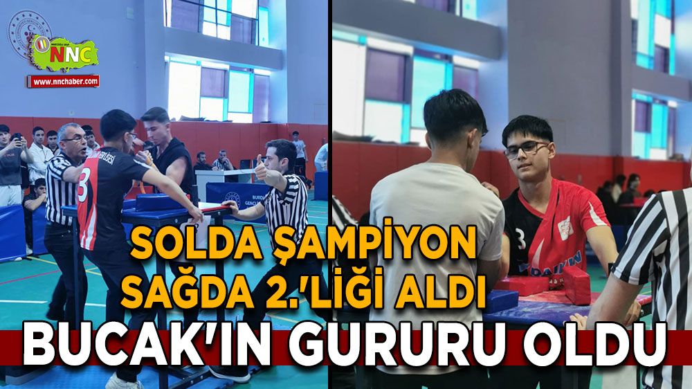 Solda şampiyon sağda 2.'liği aldı Bucak'ın gururu oldu