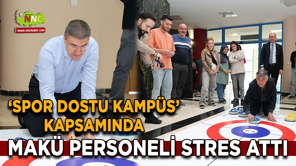 ‘Spor Dostu Kampüs’ kapsamında MAKÜ personeli stres attı