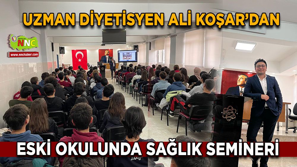 Uzman Diyetisyen Ali Koşar’dan Eski Okulunda Sağlık Semineri