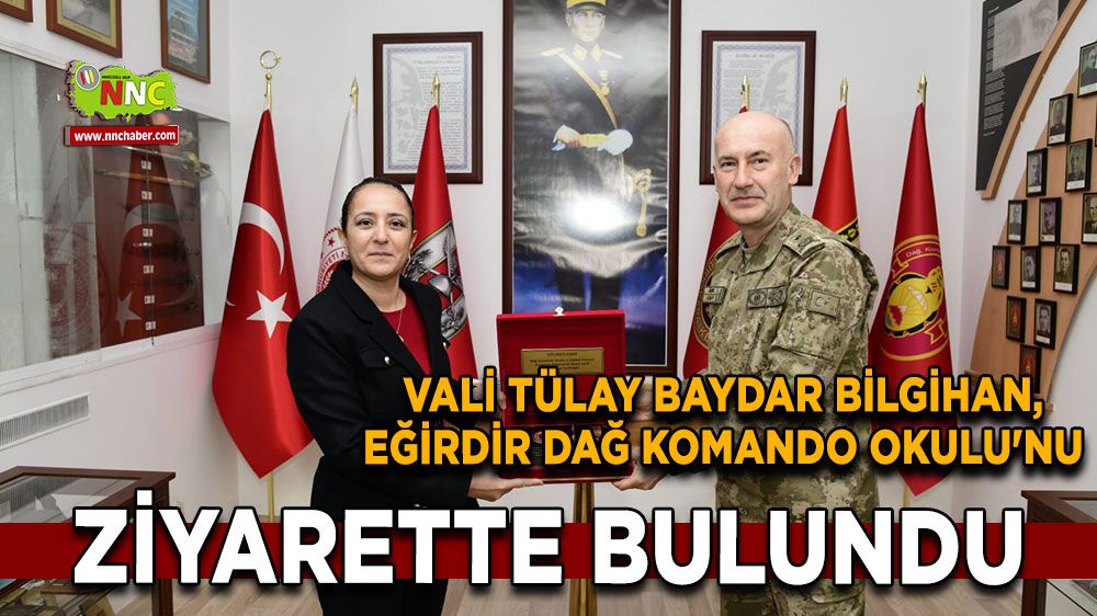 Vali Tülay Baydar Bilgihan, Eğirdir Dağ Komando Okulu'nu ziyaret etti