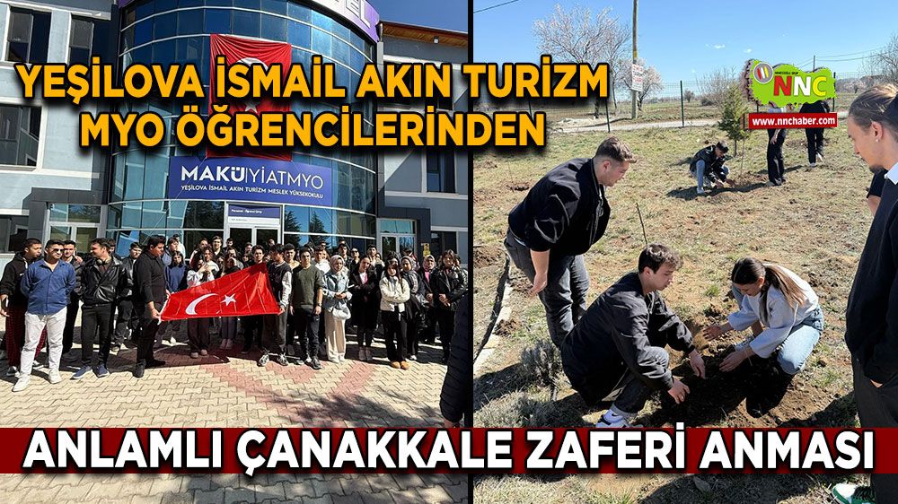 Yeşilova İsmail Akın Turizm MYO Öğrencilerinden Anlamlı Çanakkale Zaferi Anması