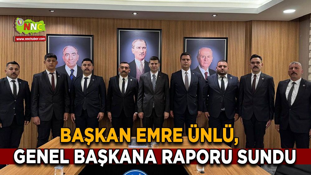 Başkan Emre Ünlü, Genel Başkana raporu sundu
