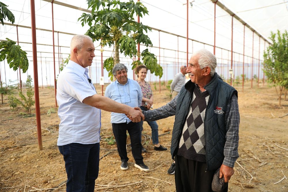 Başkan Özçelik: "Tropikal meyve seramız tarımsal turizm ve eğitimine katkı sağlayacak"