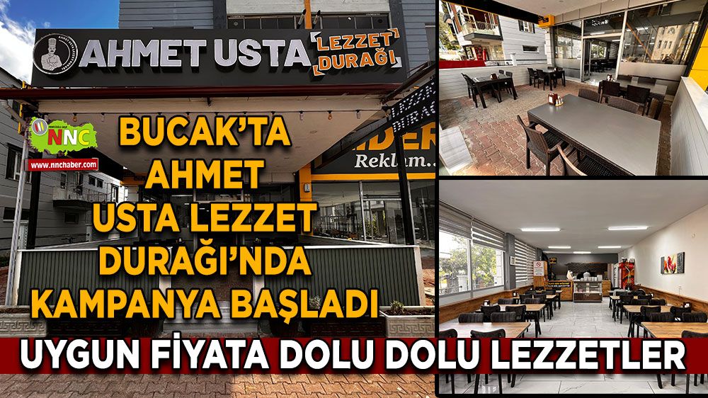 Bucak’ta Ahmet Usta Lezzet Durağı’nda uygun fiyata dolu dolu lezzetler