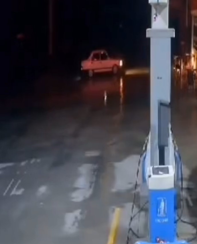 Isparta'da akaryakıt istasyonunda drift pahalıya patladı