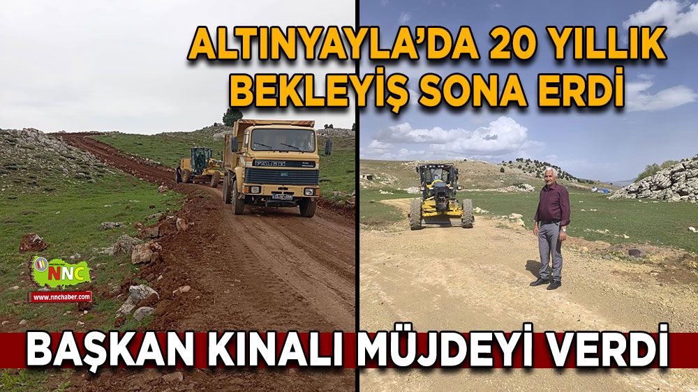 Altınyayla’da 20 yıllık bekleyiş sona erdi Başkan Kınalı müjdeyi verdi