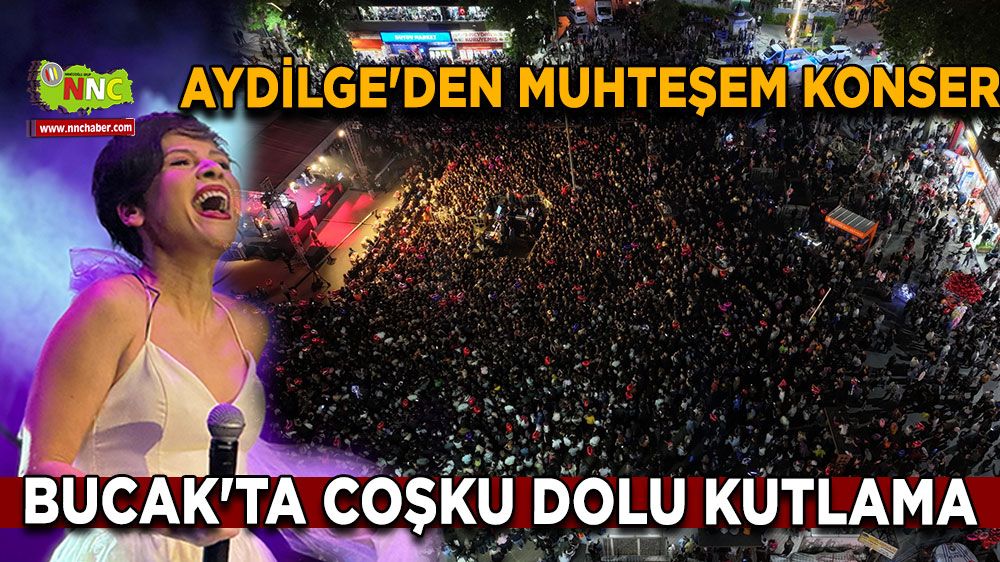 Aydilge'den muhteşem konser Bucak'ta coşku dolu kutlama