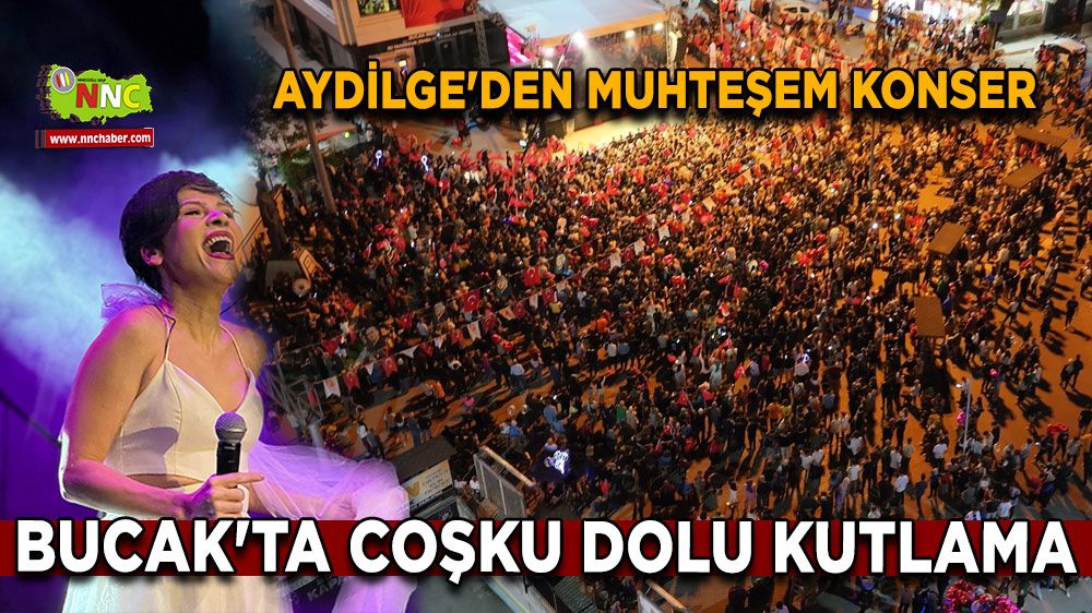 Aydilge'den muhteşem konser Bucak'ta coşku dolu kutlama