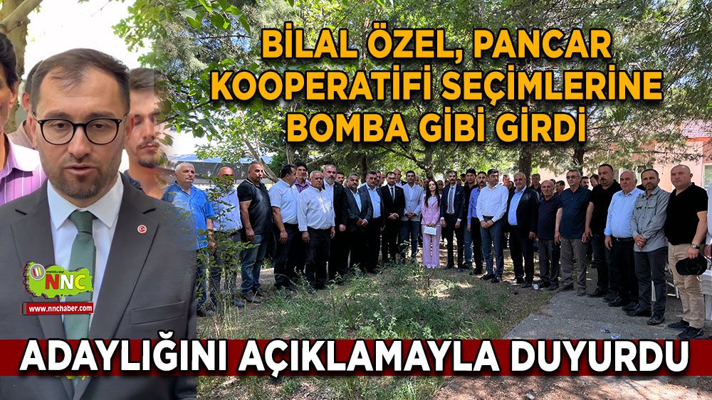 Bilal Özel, Pancar Kooperatifi seçimlerine bomba gibi girdi Adaylığını açıklamayla duyurdu