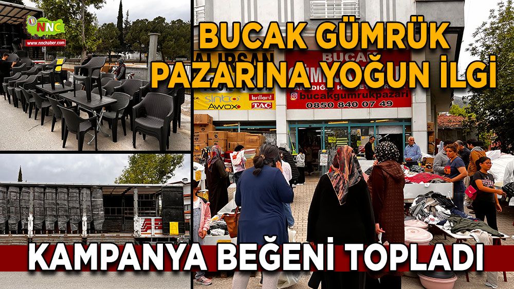 Bucak Gümrük Pazarına yoğun ilgi Kampanya beğeni topladı