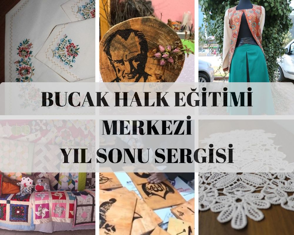 Bucak Halk Eğitim yıl sonu sergisi başlıyor El emeği göz nuru ürünler sizi bekliyor