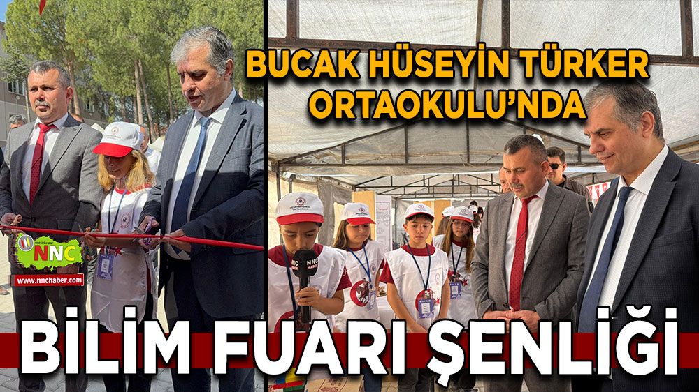 Bucak Hüseyin Türker Ortaokulu’nda bilim fuarı şenliği