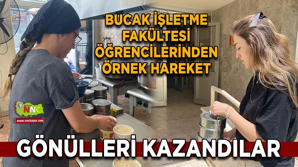 Bucak İşletme Fakültesi öğrencilerinden örnek hareket
