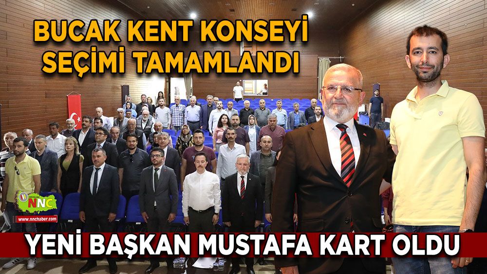 Bucak Kent Konseyi seçimi tamamlandı Yeni Başkan Mustafa Kart oldu
