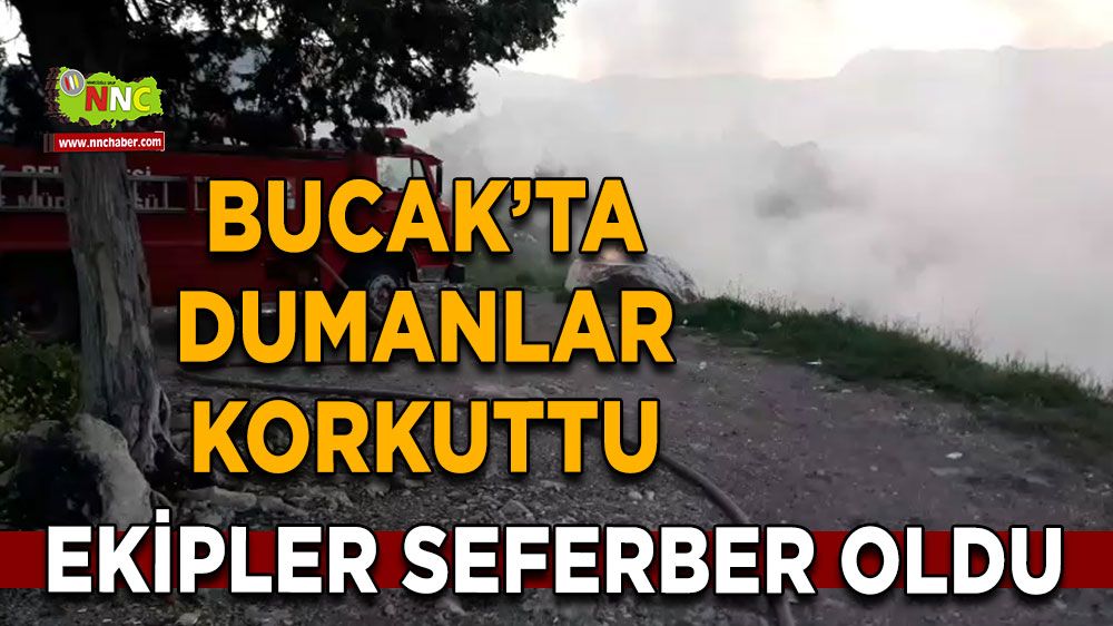 Bucak pasa yangını! İtfaiyeye iş makinesi desteği