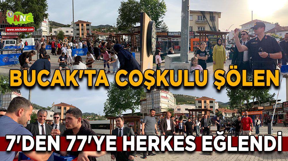 Bucak'ta coşkulu şölen 7'den 77'ye herkes eğlendi