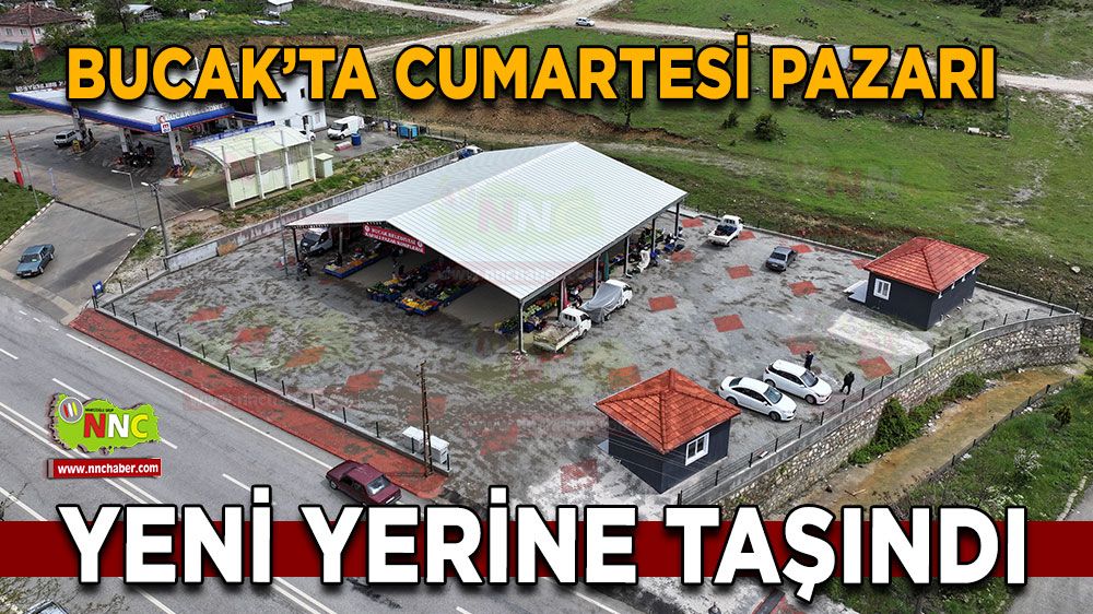 Bucak’ta Cumartesi Pazarı yeni yerine taşındı