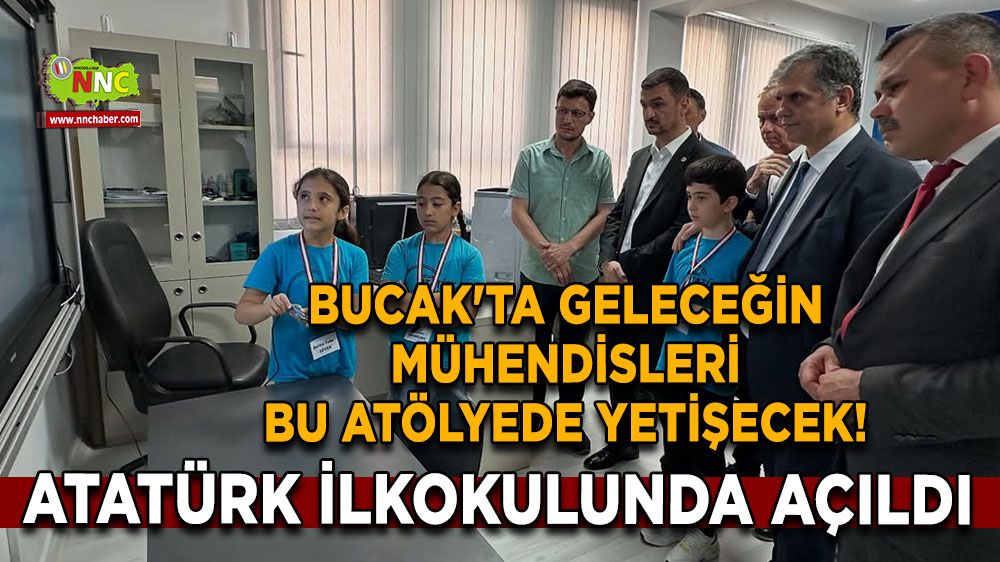 Bucak'ta geleceğin mühendisleri bu atölyede yetişecek! Atatürk İlkokulunda açıldı