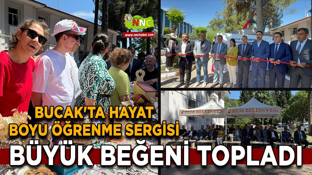 Bucak'ta hayat boyu öğrenme sergisi büyük beğeni topladı