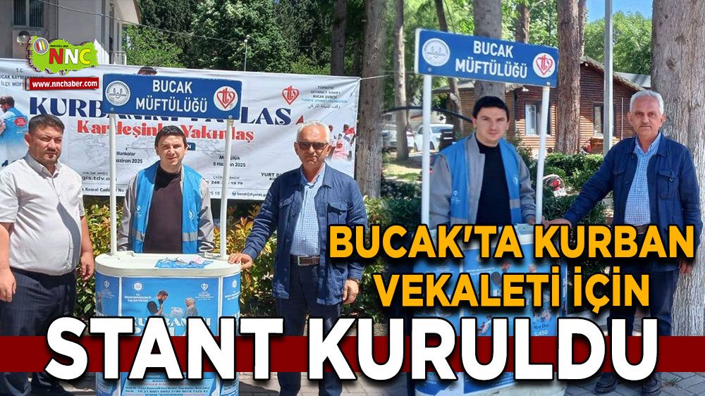 Bucak'ta Kurban vekaleti için stant kuruldu