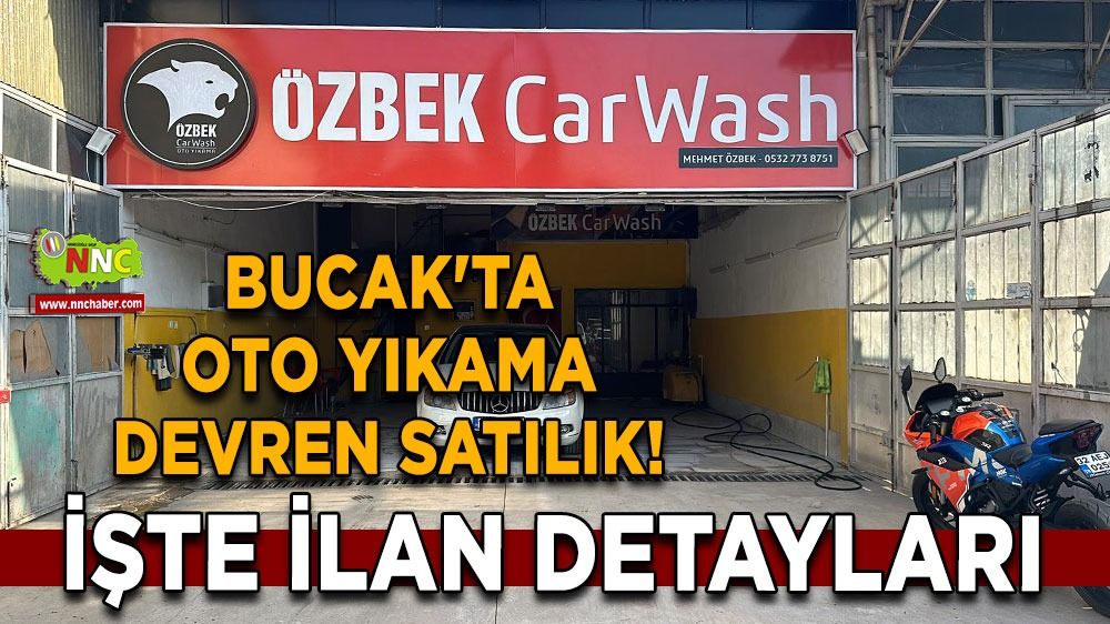 Bucak'ta oto yıkama devren satılık!