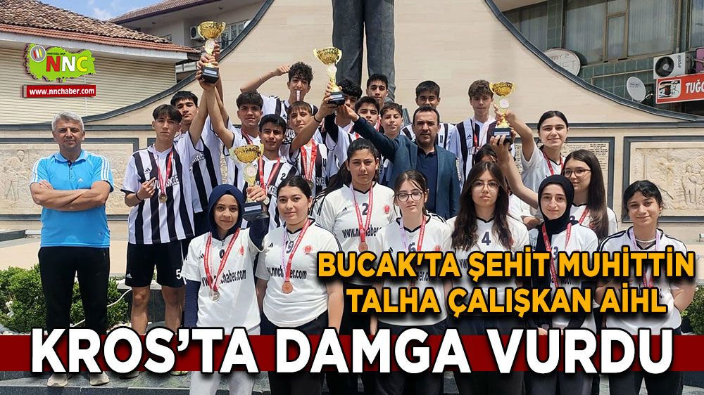 Bucak'ta Şehit Muhittin Talha Çalışkan AİHL Kros’ta damga vurdu