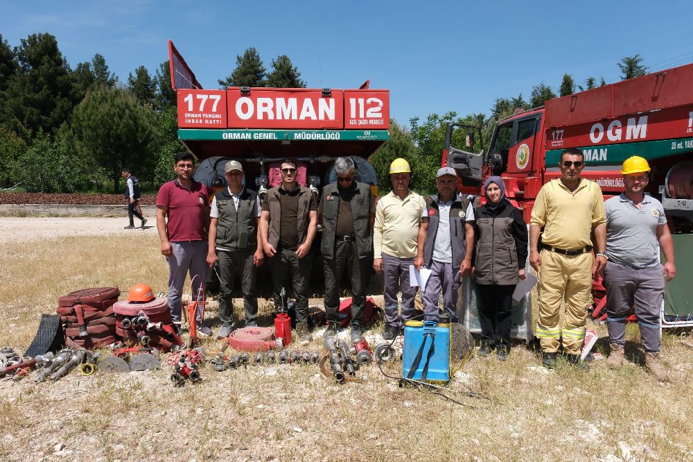 Bucak'ta yangın işbaşı eğitimleriyle sezona hazırlık