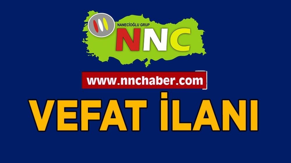 Bucak Vefat Yaşar Tuncer
