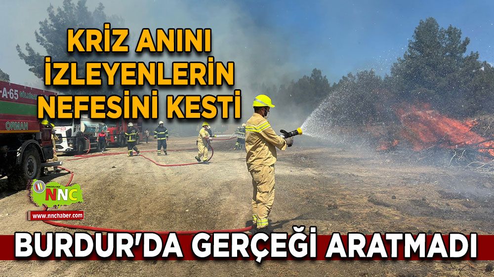 Burdur'da gerçeği aratmadı Kriz anını izleyenlerin nefesini kesti