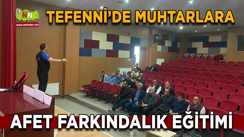 Burdur Tefenni’de afet farkındalık eğitimi