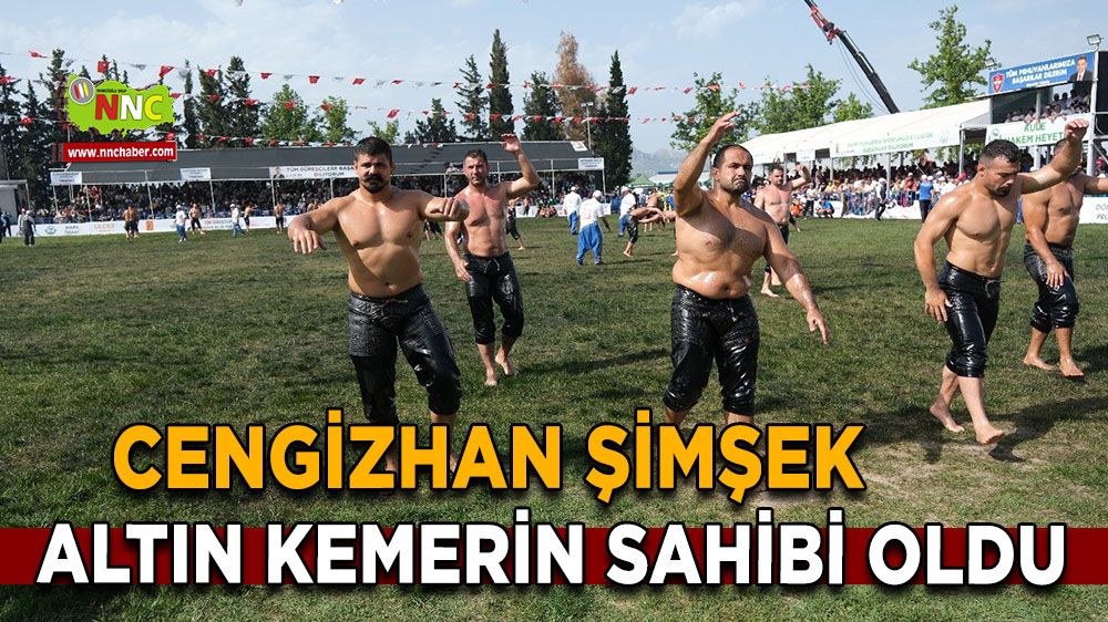 Cengizhan Şimşek altın kemerin sahibi oldu
