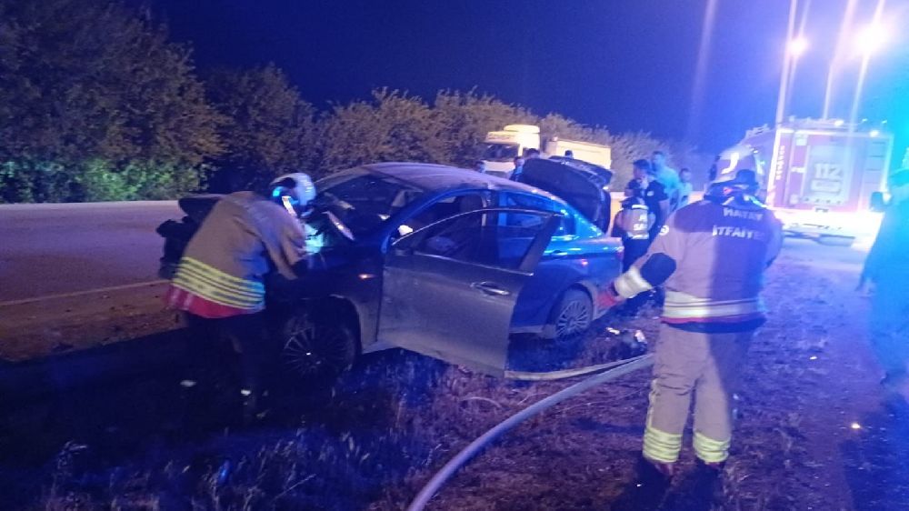 Evladının kaza yapmasına kızan baba "adam ol" diyerek sitem etti