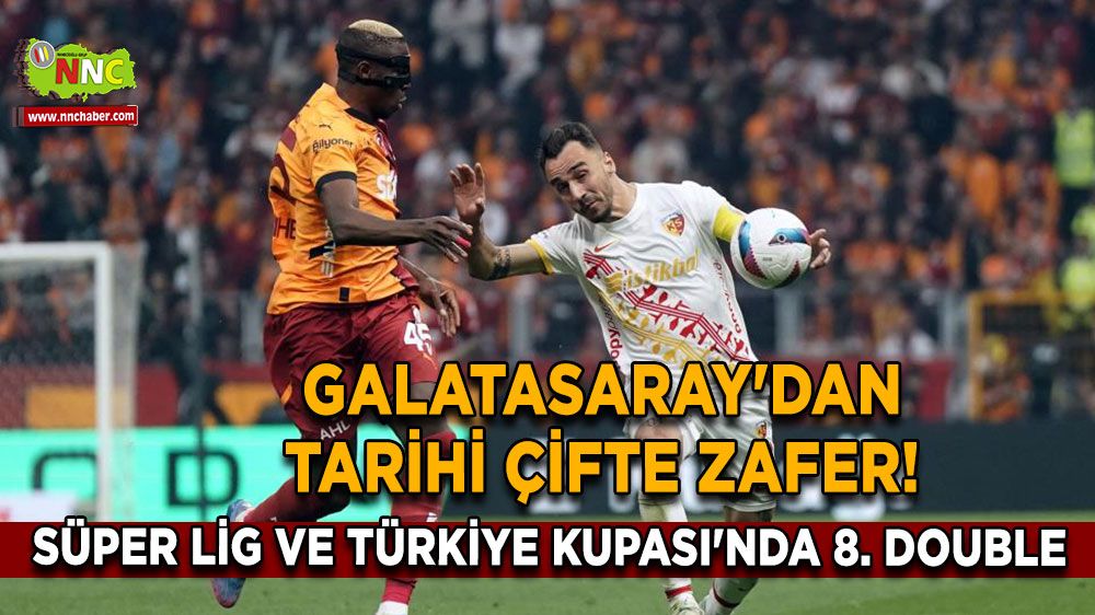 Galatasaray'dan tarihi çifte zafer! Süper Lig ve Türkiye Kupası'nda 8. double