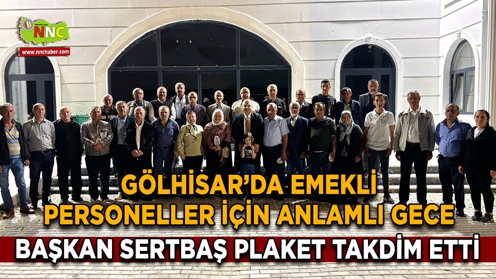 Gölhisar’da emekli personeller için anlamlı gece