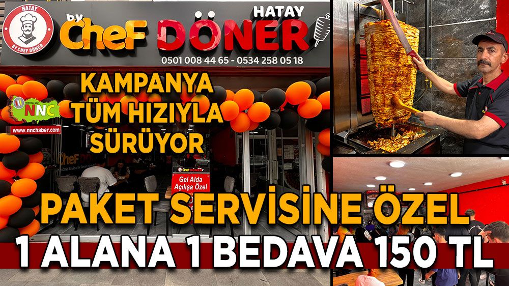 Kampanya tüm hızıyla sürüyor Paket servisine özel 1 alana 1 bedava 150 TL