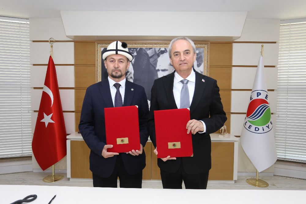 Kepez ve Kırgız Balıkçı şehri arasında kardeşlik köprüsü kuruldu