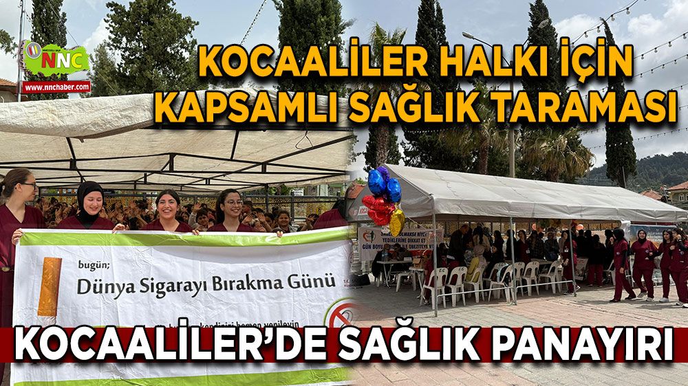 Kocaaliler’de Sağlık Panayırı Kocaaliler halkı için kapsamlı sağlık taraması