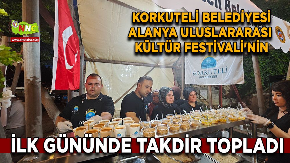 Korkuteli Belediyesi Alanya Uluslararası Kültür Festivali'nin ilk gününde takdir topladı