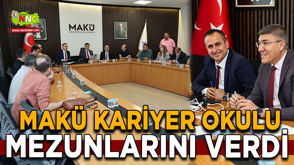 MAKÜ Kariyer Okulu mezunlarını verdi