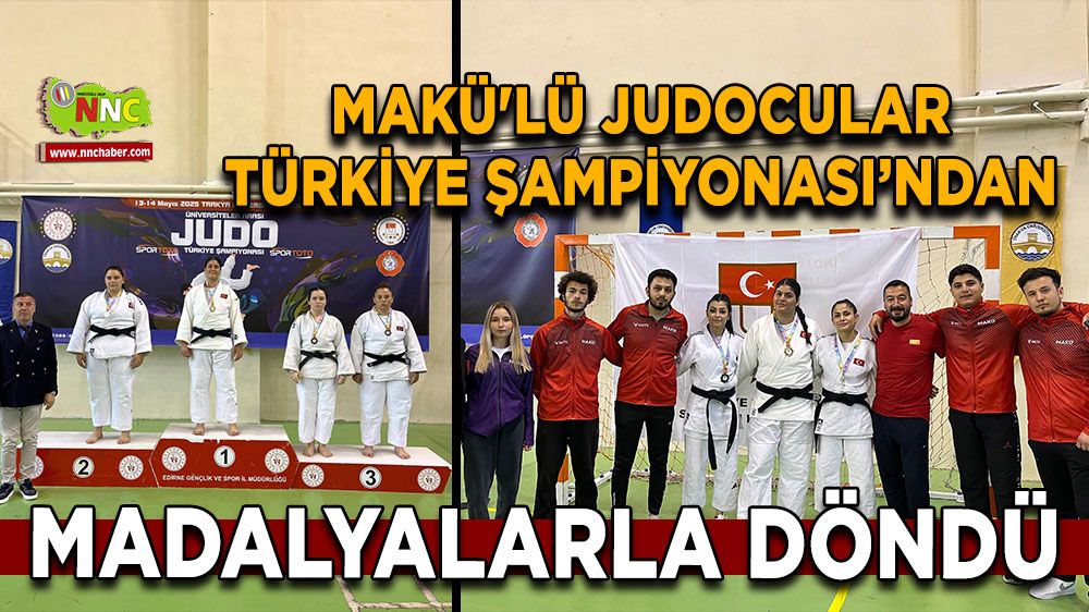 MAKÜ'lü judocular Türkiye Şampiyonası’ndan madalyalarla döndü