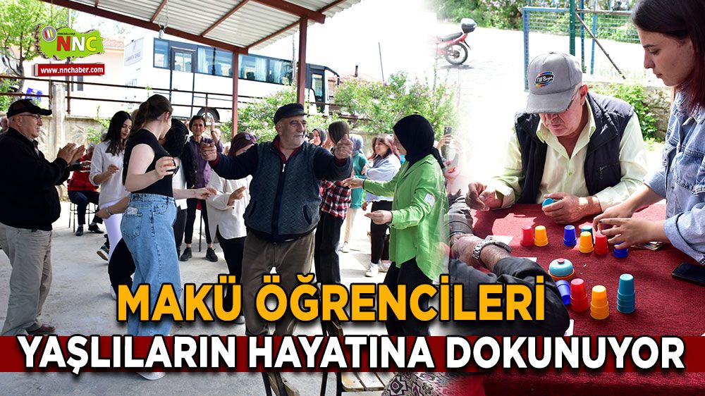 MAKÜ’lü öğrenciler yaşlılarla hayatı renklendirdi!
