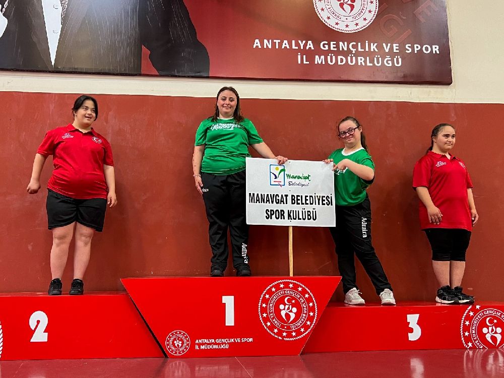 Manavgat Belediyespor’un özel sporcuları Antalya’da zirvede