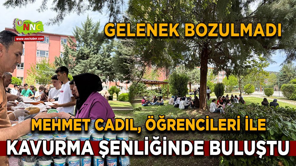 Mehmet Cadıl, öğrencileri ile kavurma şenliğinde buluştu