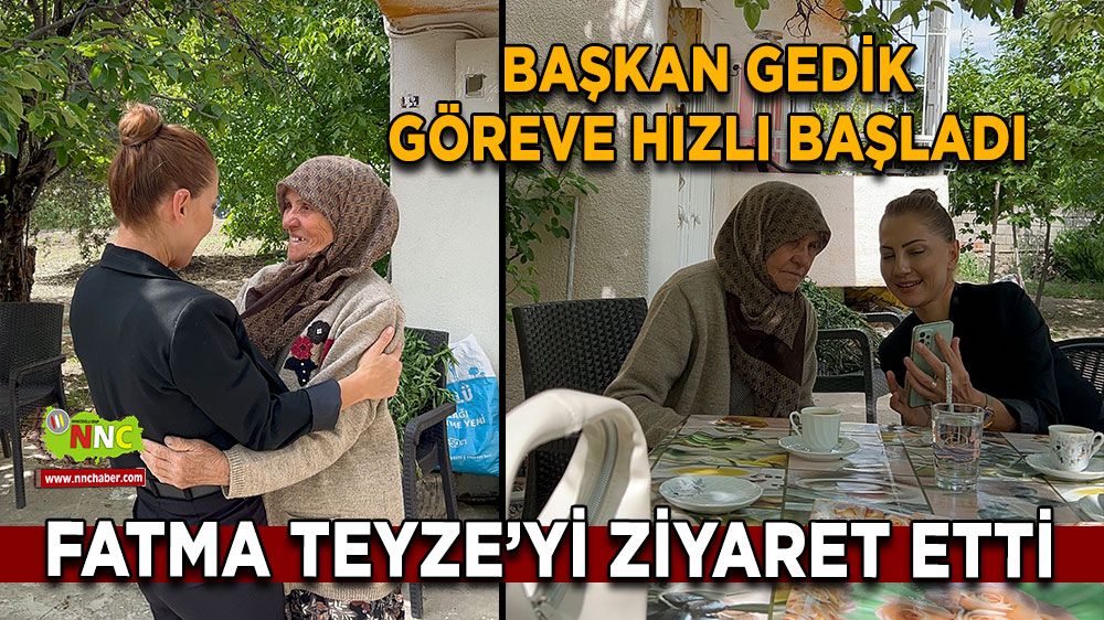 MHP’li Fatma Gedik’ten göreve duygulandıran başlangıç! Fatma Teyze'yi ziyaret etti