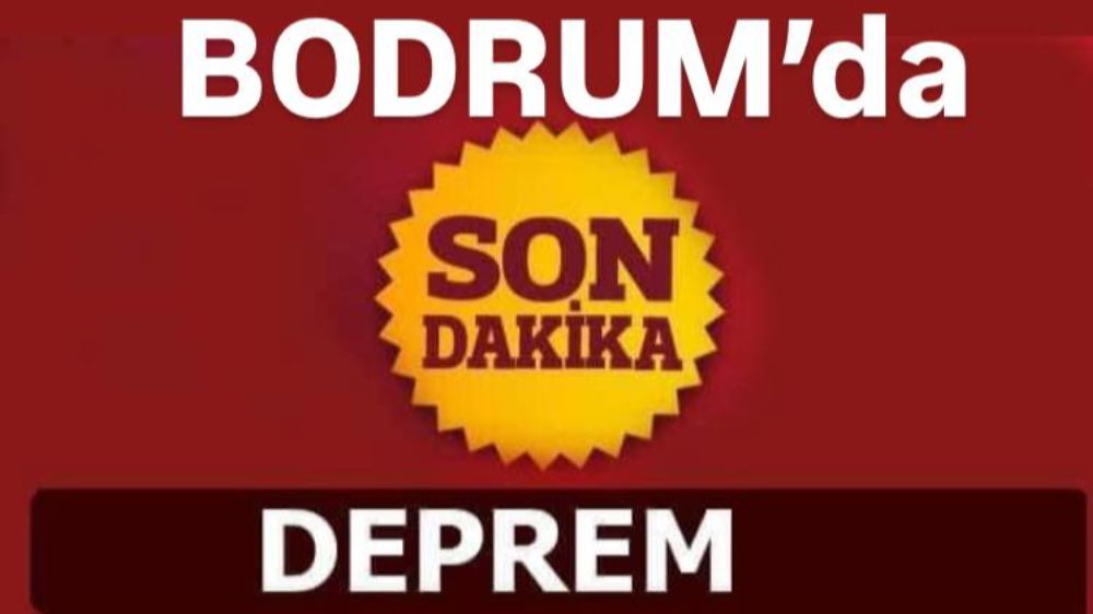 Muğla  Bodrum'da  4.1 büyüklüğünde deprem