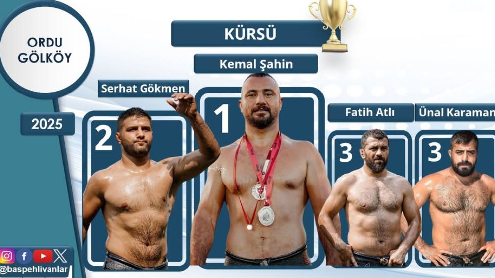 Ordu’nun Gölköy 2025 yağlı pehlivan güreşlerinde Başpehlivan kim oldu 